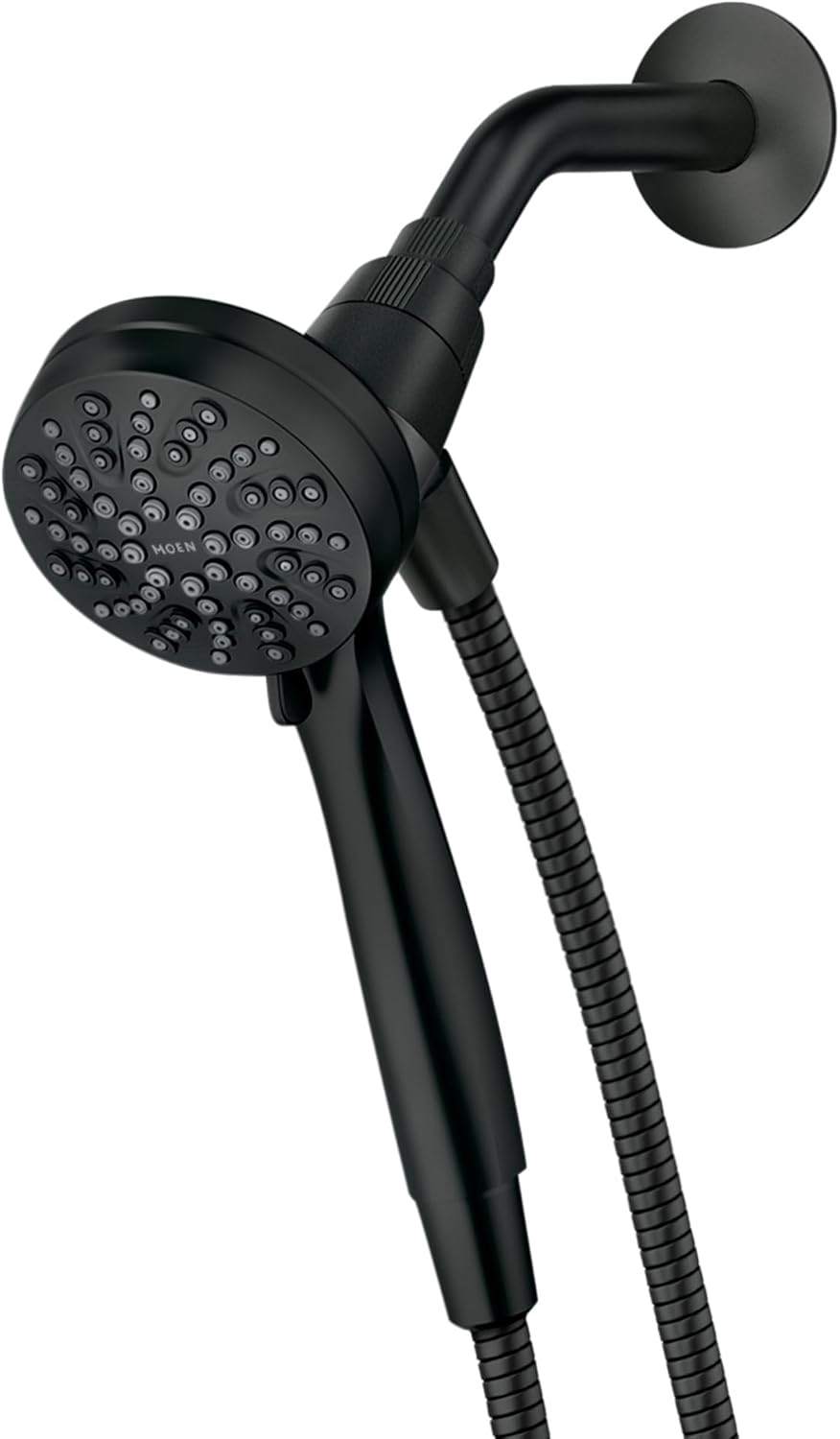 Alternative view of 26100BL Engage HydroEnergetix 8-Spray 5 inç. Tek Duvara Monte Sabit Ayarlanabilir Duş Başlığı Krom, Mat Siyah
