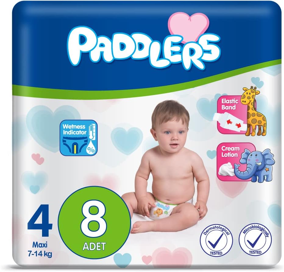 Bebek Bezi 4 Numara Maxi (7-14 Kg) 8 Adet – Deneme Paketi