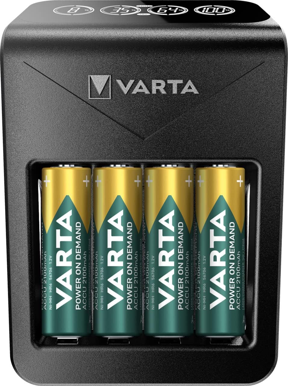 LCD PLUG CHARGER + 4 Adet 2100 mAh Pil Hediyeli