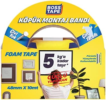Alternative view of Çift Tarafli Köpük Aksesuar Montaj Bandi 5 kg, 48 mm x 10 Metre Boyut