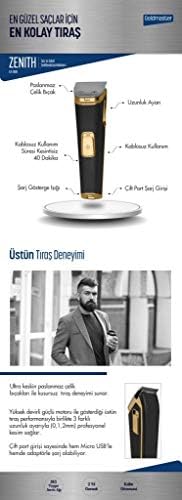 Çift Port Şarj Girişli Kablolu Kablosuz Kullanım Erkek Bakım Seti