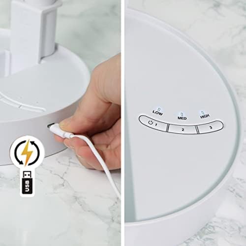 Alternative view of LIVINGTON Fold & Cold – Uzatılabilir Mini Vantilatör, Pilli, Güçlü USB Vantilatör, 10 Saat Çalışma Süresi, Esnek Ayaklı ve Masa Vantilatörü, 1 m Yüksekliğe Kadar Uzatılabilir