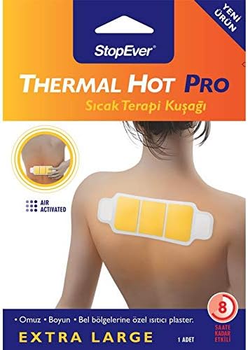 Alternative view of StopEver Thermal Hot Pro Terapi Kuşağı - 6'lı Paket | Bel, Boyun, Omuz Kas Ağrılarına Karşı 8 Saat Etkili Isı Bandı | Hava ile Aktifleşen Doğal Isı | Bel, Boyun, Omuz İçin Ekstra Geniş Boyut