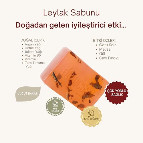 100% Organik Leylak Sabunu 120 gr | Saç Dökülmesine Karşı, Saç Uzamasını Destekleyen 100% Doğal Katı Şampuan