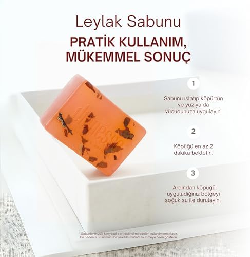 Alternative view of 100% Organik Leylak Sabunu 120 gr | Saç Dökülmesine Karşı, Saç Uzamasını Destekleyen 100% Doğal Katı Şampuan