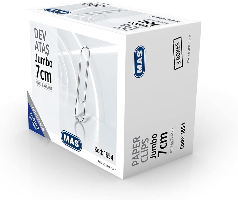 MAS Multipack Dev Ataş Tip Boy 7 Santimetre 3 Paket