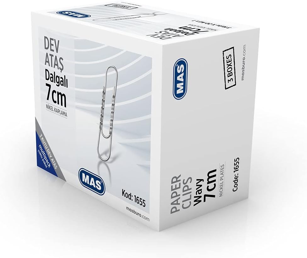 Alternative view of MAS Multipack Dev Ataş Dalgalı Tip Boy 7 Santimetre 3 Paket