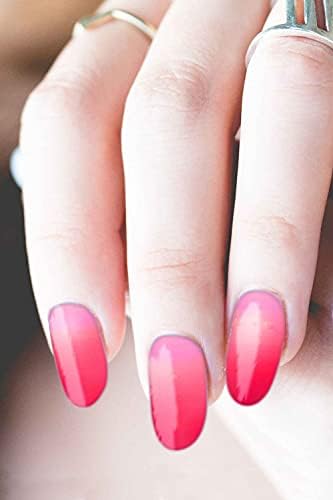 Alternative view of ARTİKEL Pembe - Kırmızı Ombre Tırnak Dövmesi, Tırnak Tattoo, Nail Art, Tırnak Nail