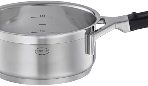 Silence Pro Sos Tavası 91960 - Paslanmaz Çelik 16 cm İç Ölçeklendirme, 1.4 Lt Alüminyum Çekirdekli Kapsüllü Taban