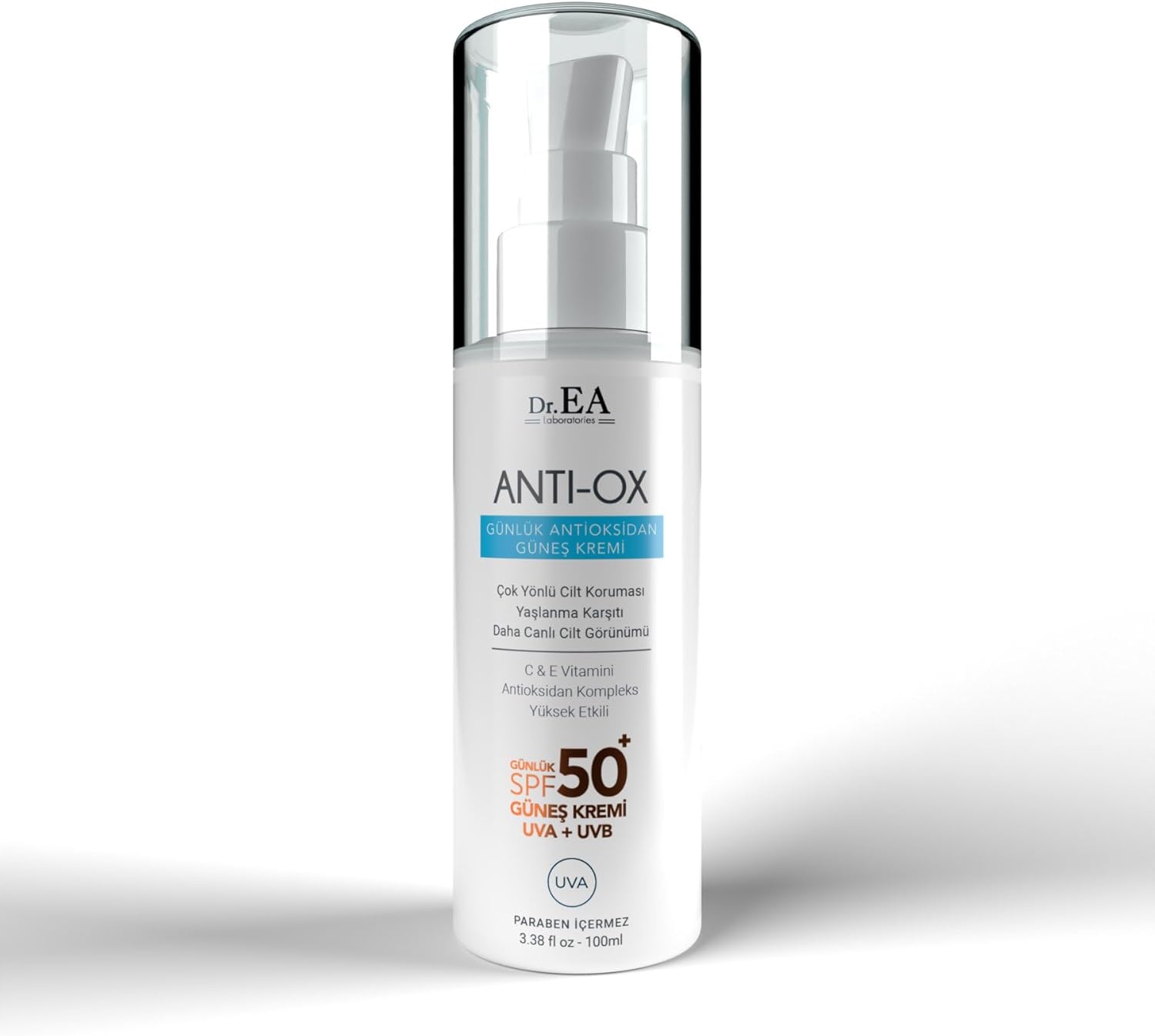 Anti-ox Ton Eşitleyici Anti Aging Etkili 50 Spf Suya Dayanıklı Yüz Güneş Kremi