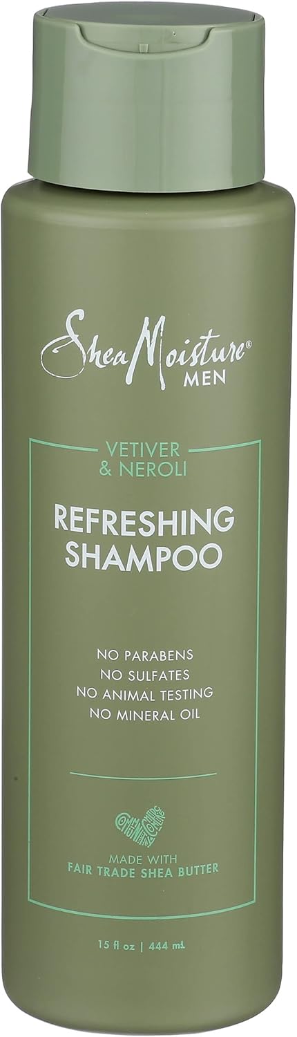 SHEA MOISTURE Erkek Shea Refreshing Şampuan, 15 FZ
