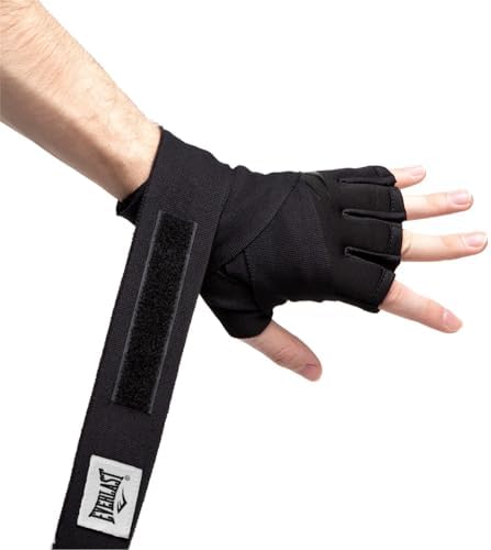 Everlast Boks eldiveni, antrenman eldiveni, siyah, Muay Thai eldiven