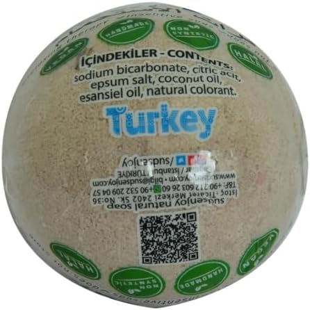 Lavantalı El Yapımı Banyo Bombası Banyo Topu Mor 90-120 Gr