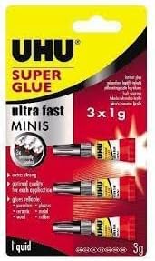 Uhu Süper Glue 3'lü Mini Yapıştırıcı 45420