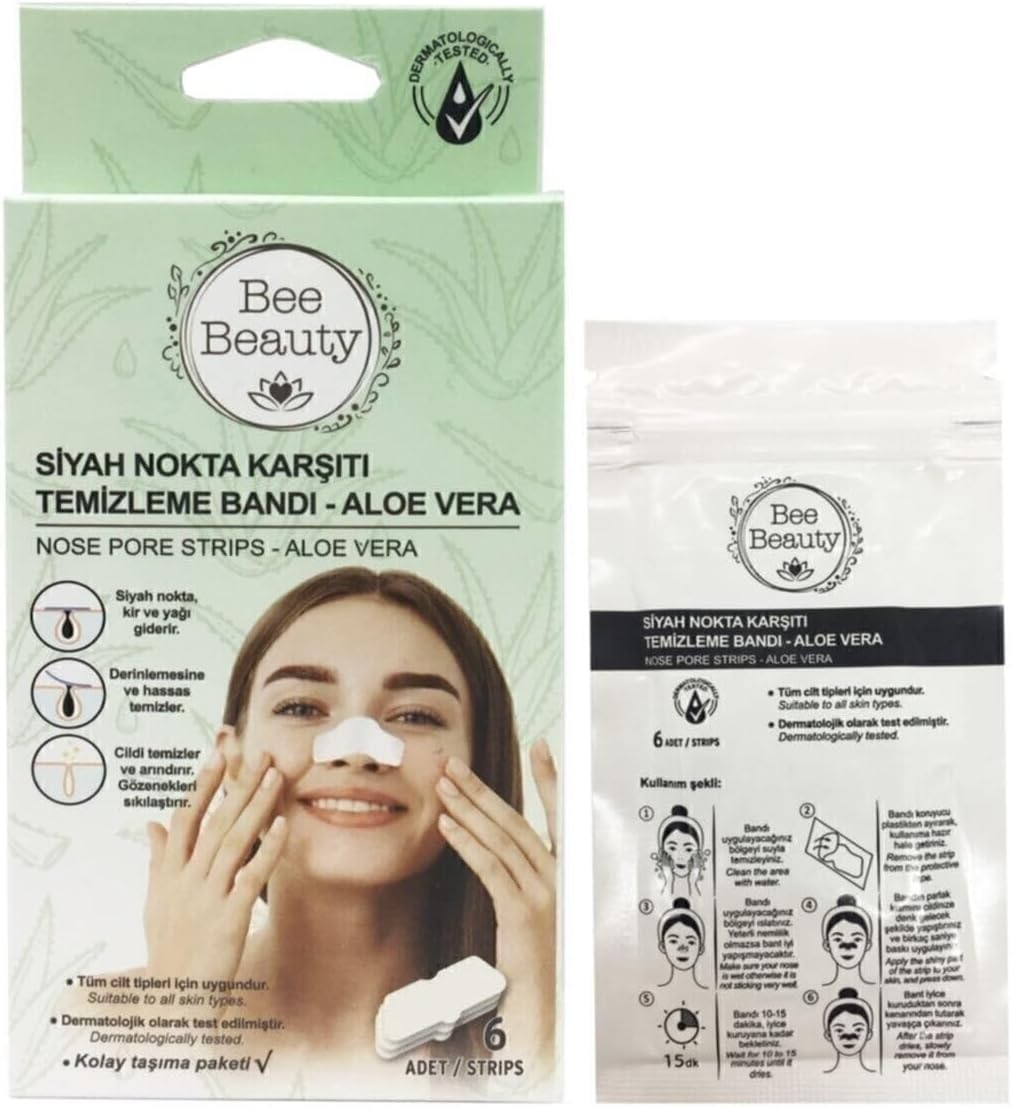 Bee Beauty Aloe Siyah Nokta Bandı 6'lı