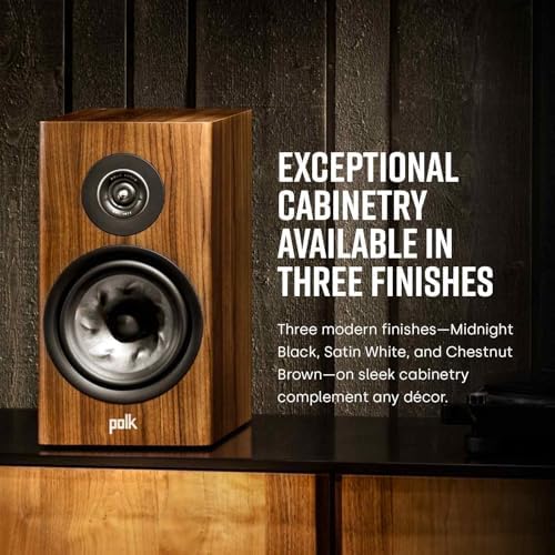 Audio Reserve Serisi R200 Büyük Kitaplık Hoparlörü Dinamik, Yeni 1 "Pinnacle Ring Tweeter Ve 6,5" Türbin Konisi Woofer, Dolby Atmos Ve Imax Enhanced
