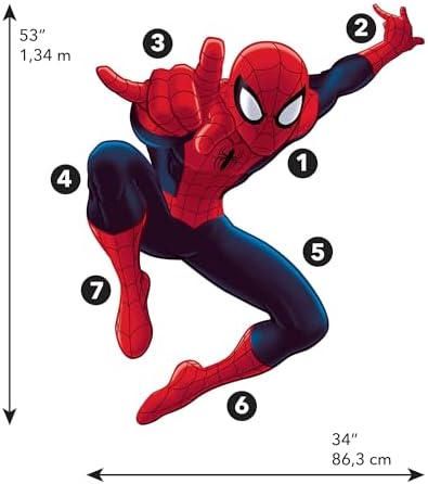Alternative view of RMK4831GM Spider-Man Peel and Stick Duvar Çıkartmaları, Kırmızı, Mavi, Sarı
