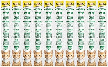 GimCat Sticks Kuzu etli Tavuklu Ödül Çubukları 50 gr - 10lu