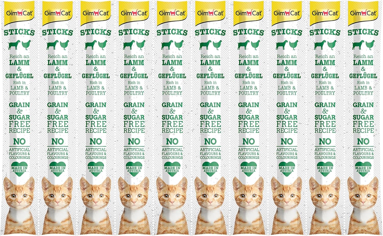 Alternative view of GimCat Sticks Kuzu etli Tavuklu Ödül Çubukları 50 gr - 10lu
