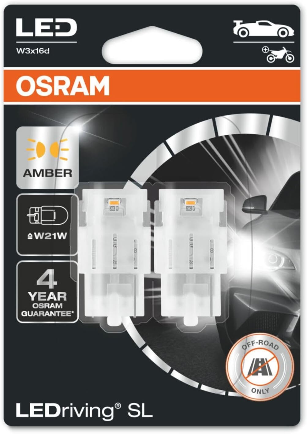 Alternative view of T20 Tek Devreli Led Ampul Sarı 12V 7505DYP (1 Takım-2 Adet)