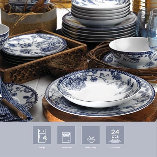 Alternative view of Porselen Bleu Blanc 24 Parça 6 Kişilik Yemek Takımı 939016