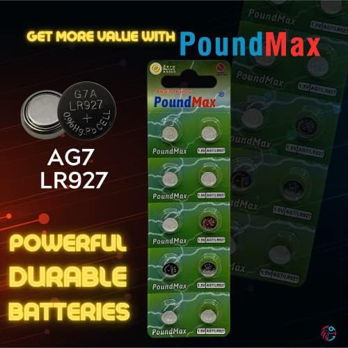 Alternative view of 10x AG7, LR57, LR927, 395 1,5V Alkalin Pil Düğme Hücreleri, SR927, SR927W Saat oyuncakları, küçük elektronik cihazlar, saatler, araba anahtarları, uzaktan kumandalar, teraziler için