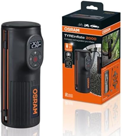 Alternative view of Lastik Şişirme Kompresörü, Şarjlı, 2000 mAh, Tyreinflate OTIR2000
