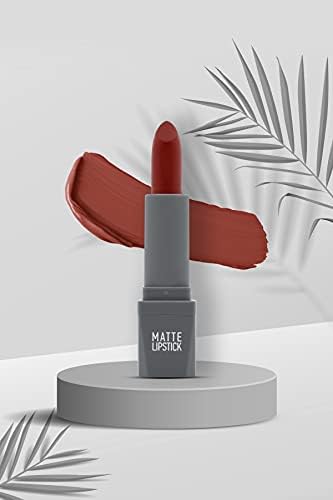 Yoğun Renk Veren Uzun Süre Kalıcı Nemlendirici Kadifemsi Mat Ruj - Lipstick 411 Spicy Terracot