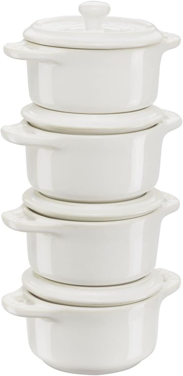 Alternative view of Mini Cocotte Set, 4'lü, Yuvarlak, Ceramic By