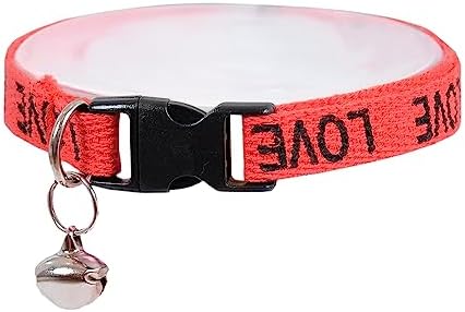 Zilli Kedi Köpek Tasması Boyun Tasma Ayarlı Ayarlanabilir