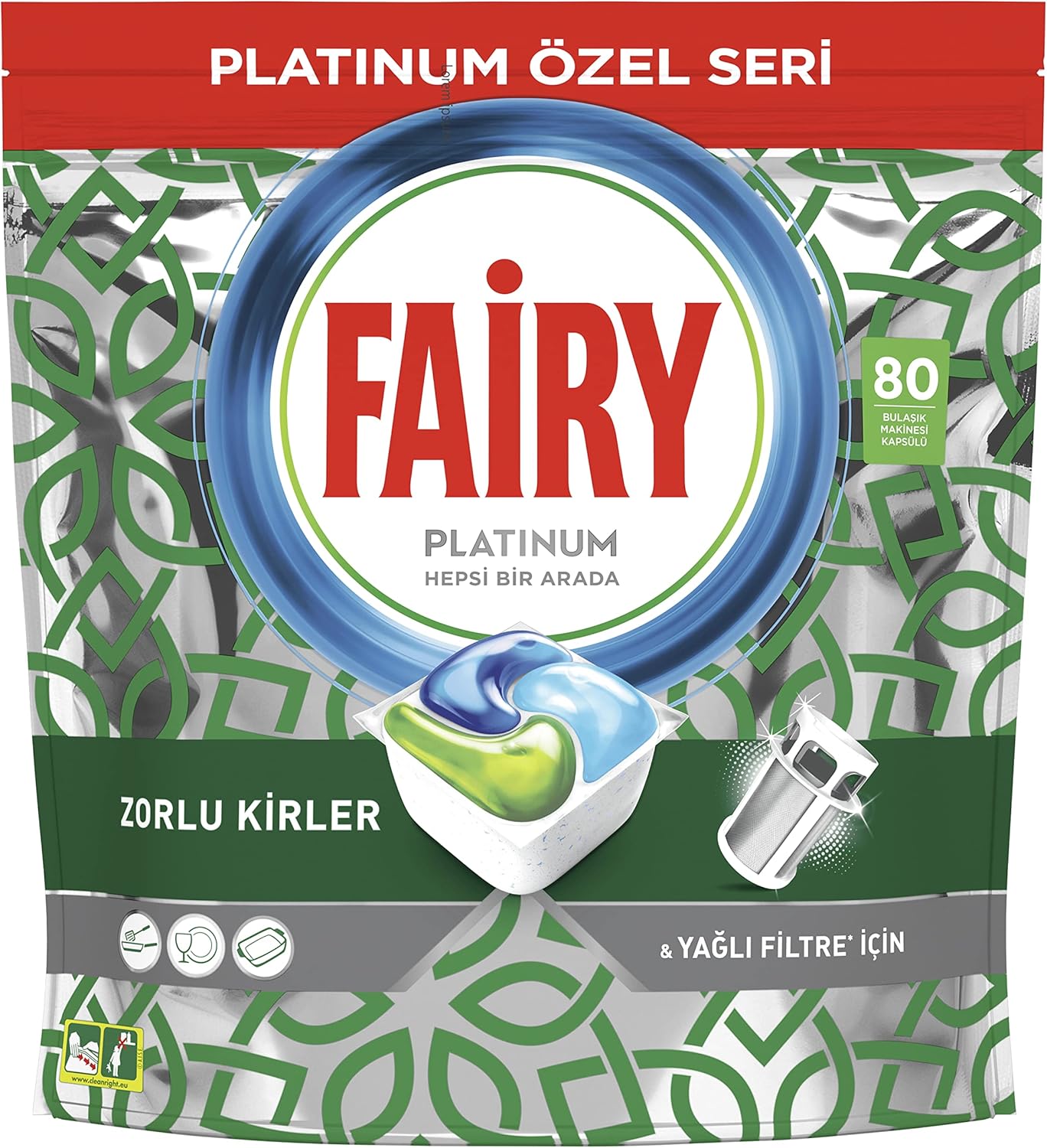 Alternative view of Platinum 80 Yıkama Bulaşık Makinesi Deterjanı Kapsülü Özel Seri