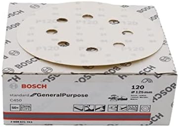 Alternative view of C450 125 mm 120 Kum 8 Delikli BoschOne Zımpara