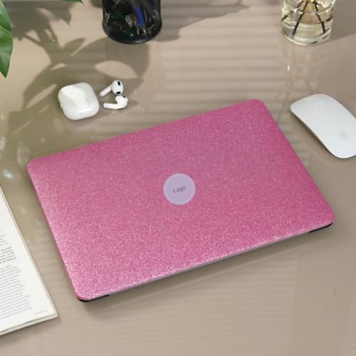 Alternative view of MacBook Pro 13 inç M1 M2 Uyumlu Sert Kapak Kılıf | Simli Parlak Pembe Yüzey | Alt + Üst Kapak | 360° Çizilmeye Dayanıklı Açık Pembe