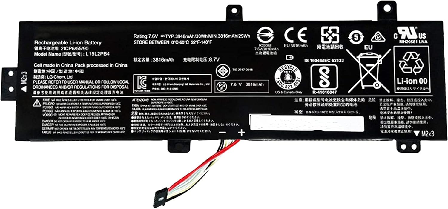 Alternative view of L15L2PB4 IdeaPad 510-15ISK 510-15IKB 310-15ABR 310-15IKB 310-15IKB 310-15ISK Serisi L15L2PB5 L15C2PB5 L15M2PB5 L15C2PB5 için 7 L15 S2TB0 L15M2PB3 L15C2PB3 7.6V 30Wh