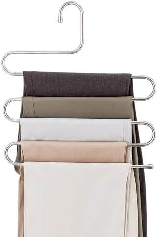 5 Katlı Metal Pantolon Eşarp Askısı
