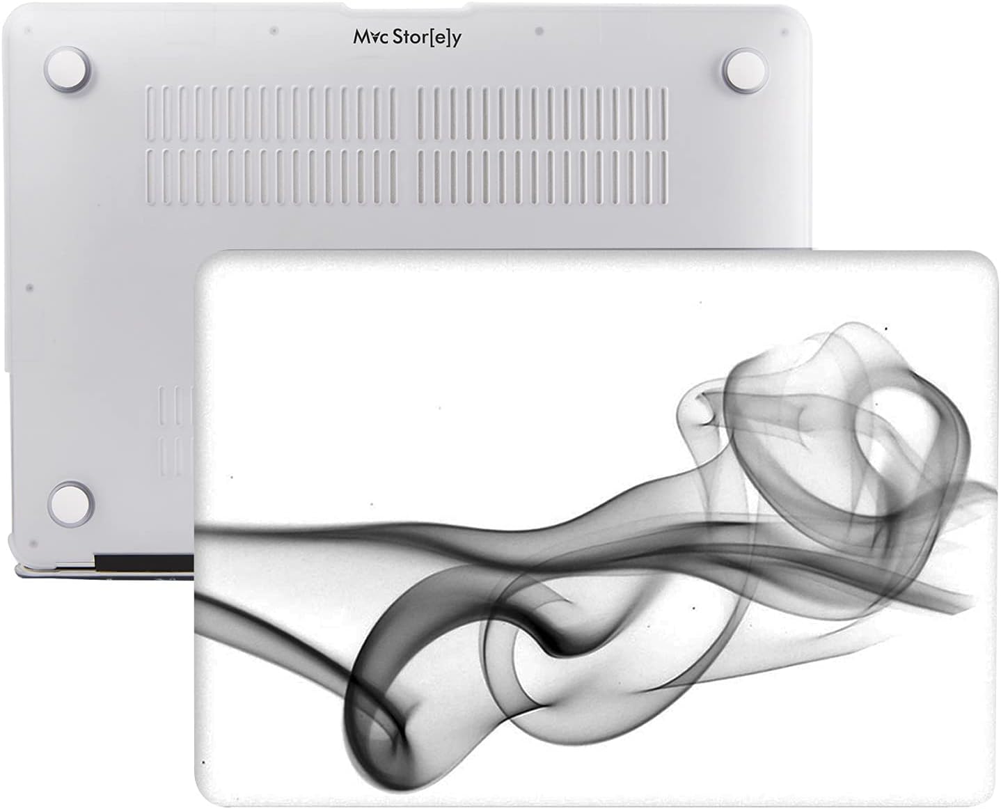 Alternative view of MacBook Pro 15 inç Kılıf A1707 A1990 Uyumlu Sert Kapak | USB-C Bar 2016-2019 Lazer Baskılı Desenli Hard Koruyucu Gri