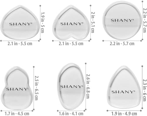Alternative view of SHANY Jelly Silikon Sünger Seti - 6 Şeffaf ve Emici Olmayan Makyaj Karıştırma Süngeri Fondötenli Kusursuz Uygulama İçin