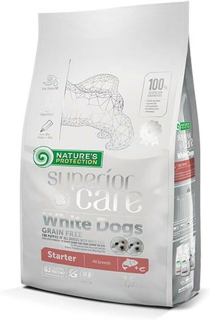 Alternative view of 's Protection Care Beyaz Tüylü Köpekler İçin Tahılsız Somonlu Tüm Irklar Yavru Başlangıç Köpek Maması 1,5kg