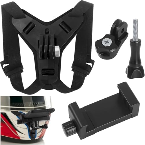 Aksiyon Kamera ve Telefon Tutucu Kask Aparatı Gezi Seyahat ve Sürüşlerde Kullanmak için Cep Telefonu Kask Tutucu (Tüm modeller İle Uyumlu) X001