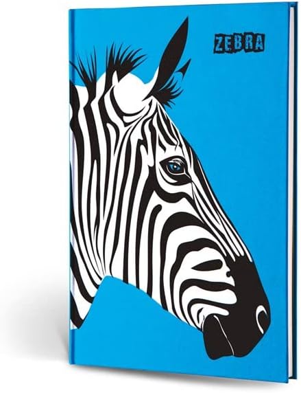 Le Hayvan Figürlü Dokulu Defter Çizgili Zebra