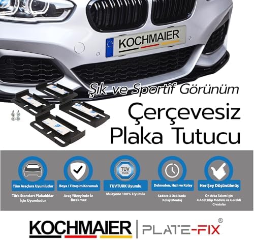 Alternative view of Plate - Fix Çerçevesiz Plaka Tutucu Plakalık