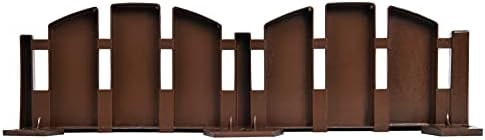 Alternative view of EasyFlex Ankraj Çivili Kazılmayan Peyzaj Kenarları, 11,4 cm Uzunluğunda Dekoratif Adirondack Ahşap Görünümlü Çit Bahçe Bordürü, 15 Ayak Kiti, Kahverengi (3600BR-15C-6)