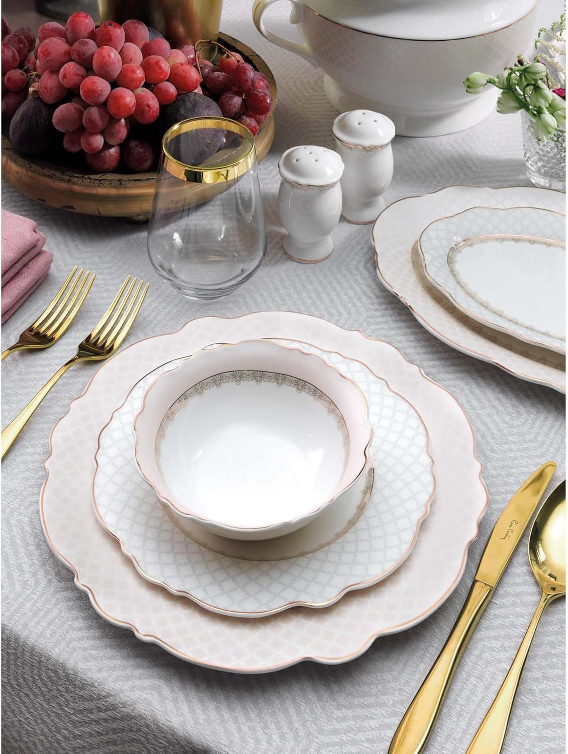 TAÇ 71300842 Lenora 60 Parça 12 Kişilik Yemek Takımı