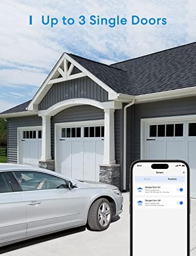 Alternative view of Akıllı garaj kapısı açacağı HomeKit ile çalışır, harici anten ve 3 tek kapıya kadar, uygulama kontrolü, Siri ve Alexa ile uyumlu, Assistant 2,4 GHz
