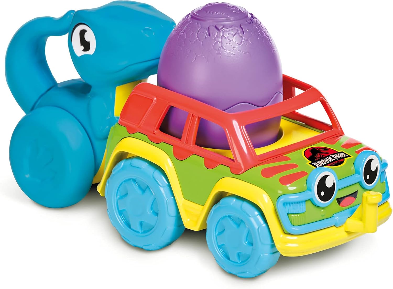 -TOOMIES E73251 Chase & Roll Raptors, Push-geçin, Dinozor Çocukları, Dünya, Eğitim Renkleri ve Ses, Bebek Boys & Girls için Oyuncak 12 Ay +, Çok Renkli