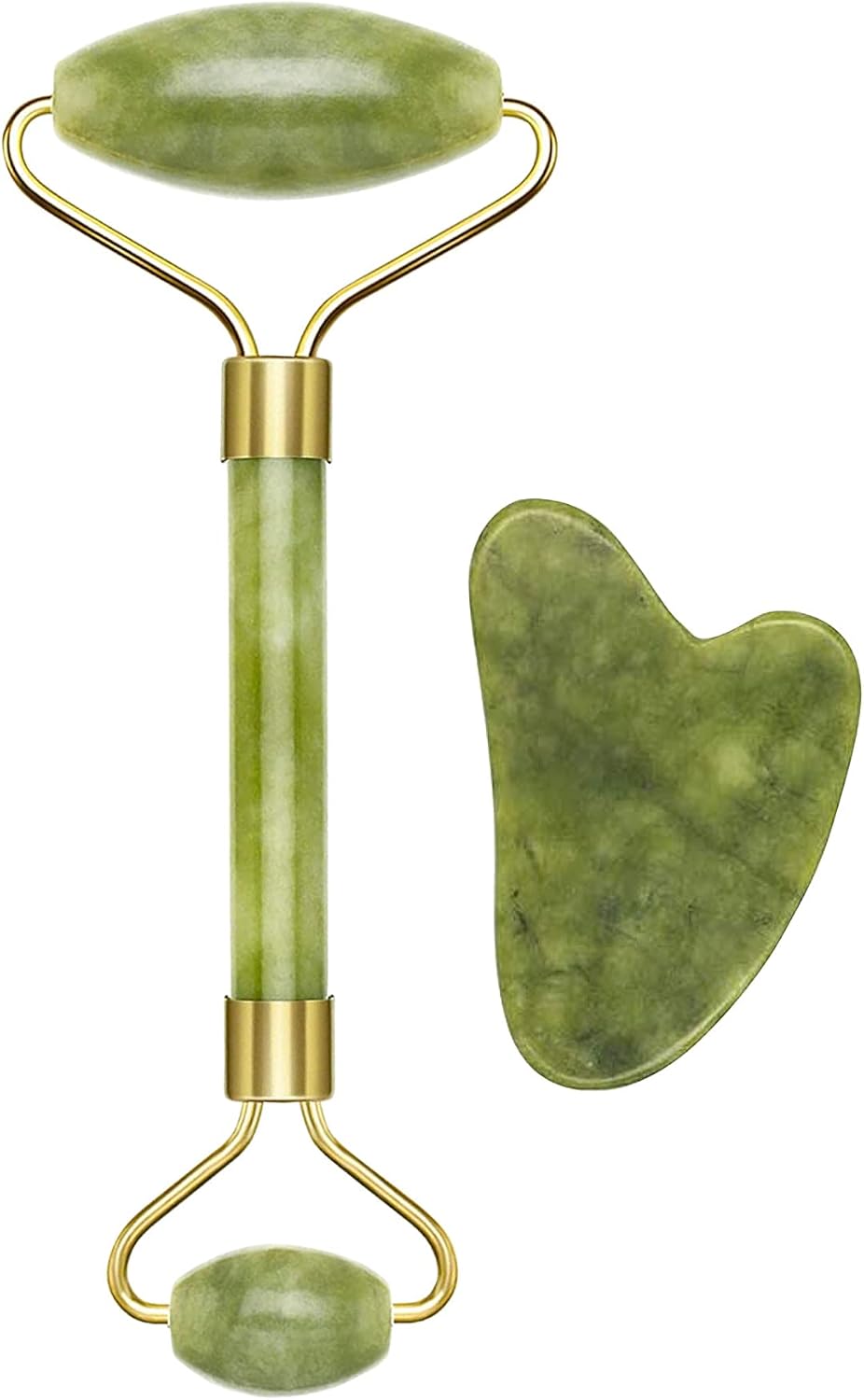 Alternative view of Beper C301ABE101 Gua Sha Taşında Jade Roller & Gua Sha Masaj Aleti, Yüz ve Vücut Masaj, Rahatlatıcı, Modelleme ve Yaşlanma