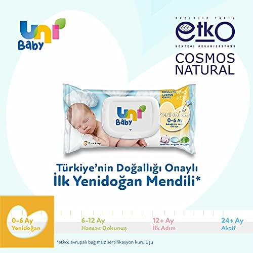 Uni Baby Yenidoğan Islak Mendil 3*40 Yaprak