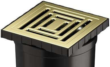 Alternative view of V- Kare 5608281 Duş Kanalı Çıkışlı DK 800 Kapak Parlak Altın