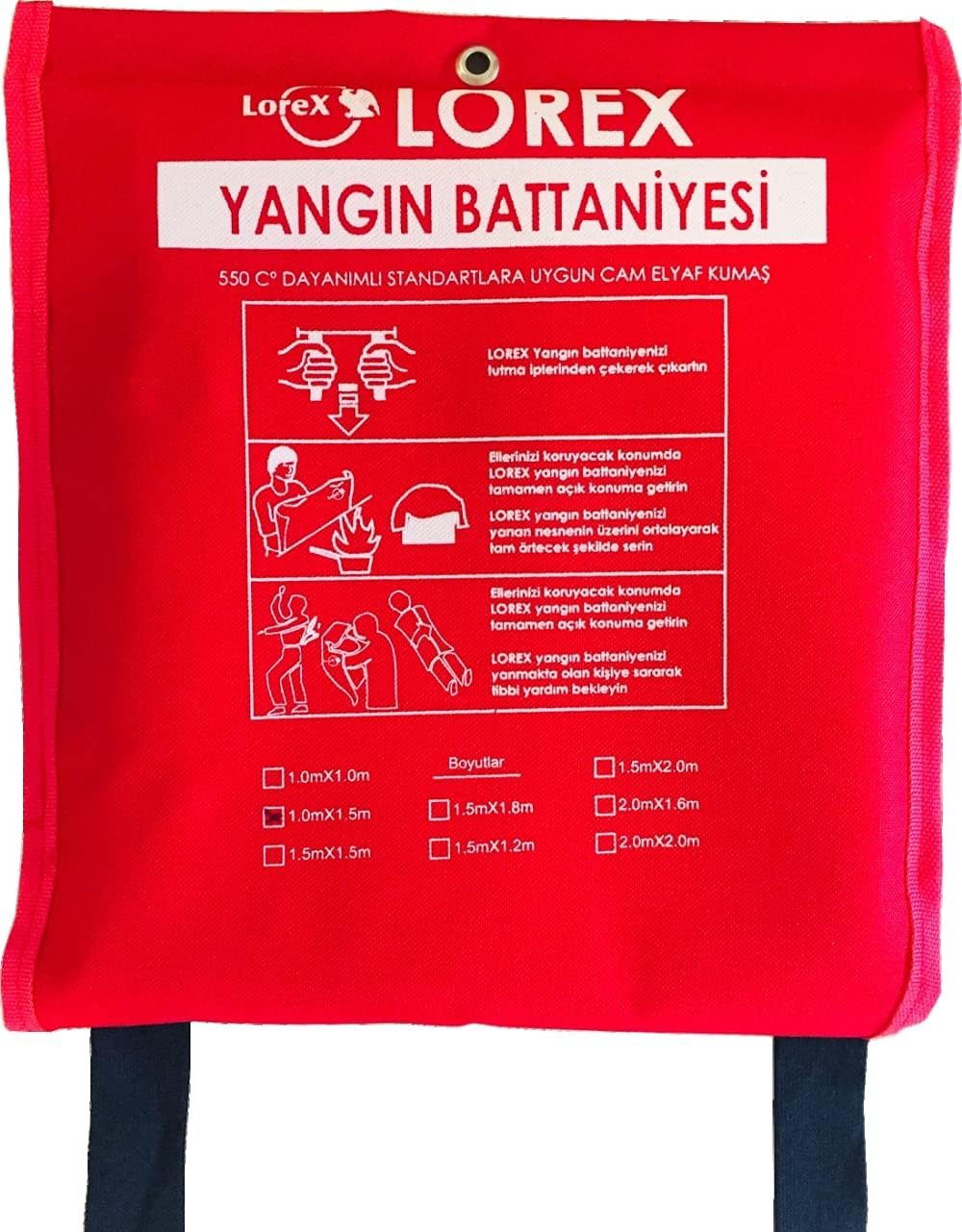 Alternative view of 3MK LR-FB1015C Yangın Battaniyesi - 100cm x 150cm