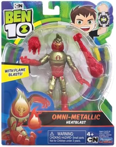 Alternative view of Ben 10 -Ben 10 Ben66A10 Aksiyon Figürleri Metalik Tema-Heatblast